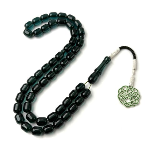 تركوازي شفاف برميلي - طربزونة فضة