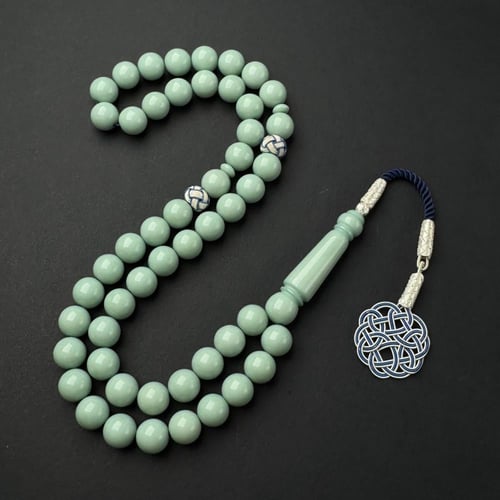 بيبي بلو صك - طرزونة وفواصل بخيط ازرق