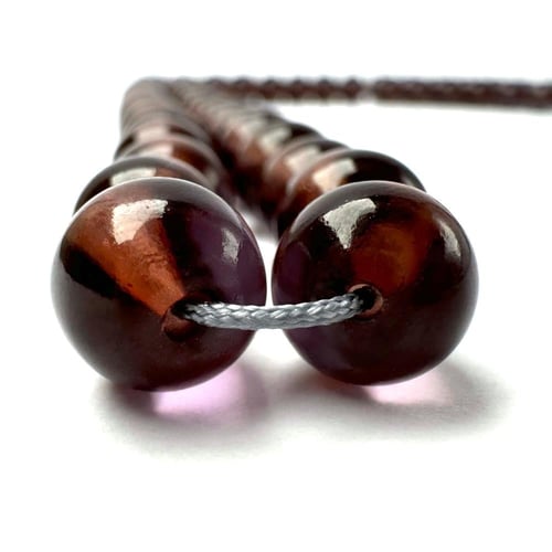 خزامي (اكوامارين) 9 مل - طربزونة فضة