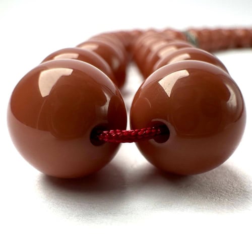 مرجاني بعنابي - طربزونة وفواصل فضة