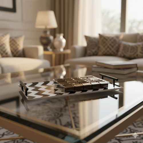 صينية شوكولاتة أكريليك