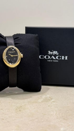 ساعة كوتش اسود مقاس ٢٢.٥ ملم