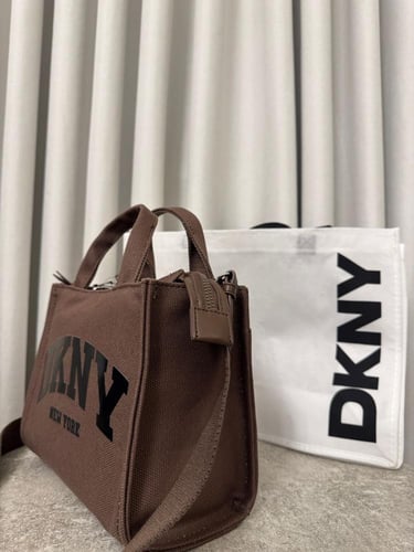 شنطة دكني جينز لون بني