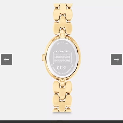 ساعة كوتش ذهبي مقاس ٢٢.٥ ملم