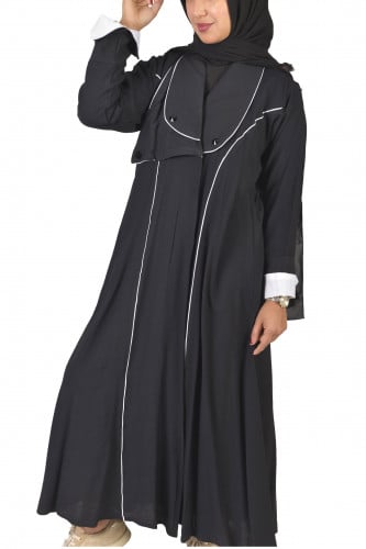 Cape Abaya crepe