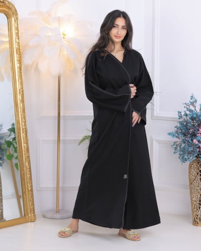 Cotton denim abaya