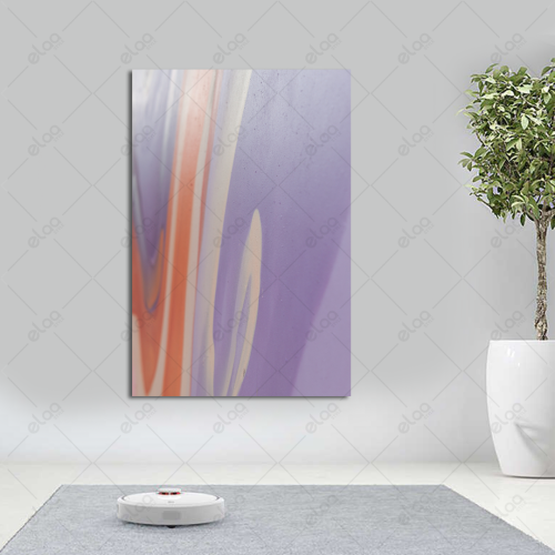 Abstract art painting with multiple colors