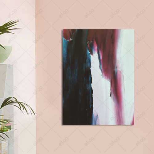 Abstract art painting with multiple colors