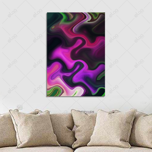 Abstract art painting with multiple colors