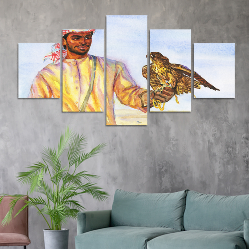 طقم 5 لوحات مقسمة #G5366