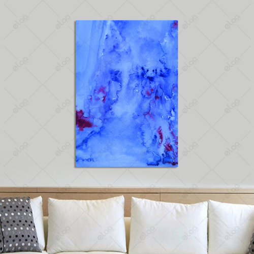 Abstract art painting with multiple colors