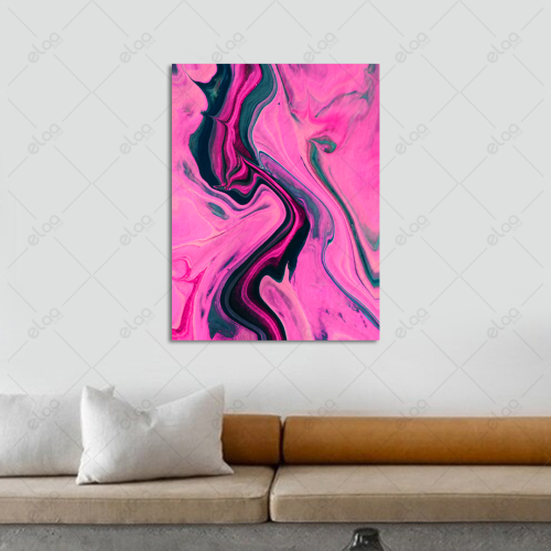Abstract art painting with multiple colors