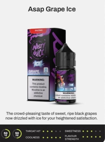 ناستي عنب بارد Nasty GRAPE ICE ASAP