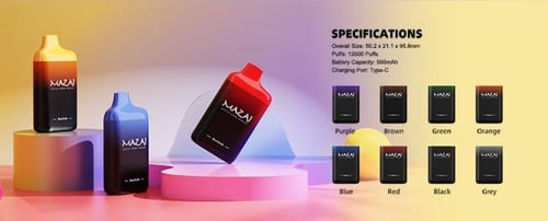 جهاز بطارية مزاج سوتش 12000 سحبة قابل لإعادة الشحن...