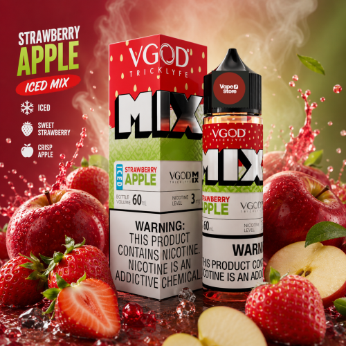 في قود تفاح فراوله ايس - STRAWBERRY APPLE ICE