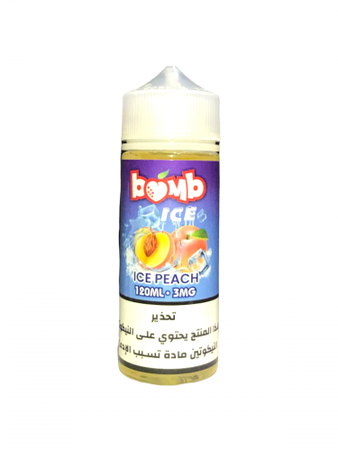بومب خوخ ايس - bomb PEACH ICE 120ml