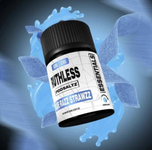 روثلس بلو راز 60مل - RUTHLESS BLUE RAZZ STRAWZZ 60...