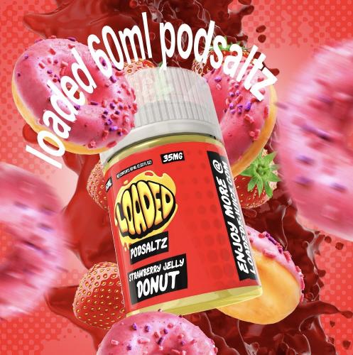 لودد دونات فراولة 60مل - LOADED STRAWBERRY JELLY D...