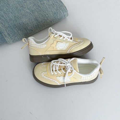 Blue Bow Lace Sneakers