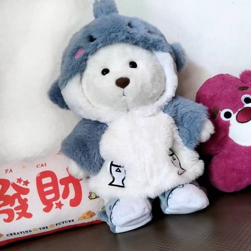 دمية دب لطيف مع طقم ملابس BJ2