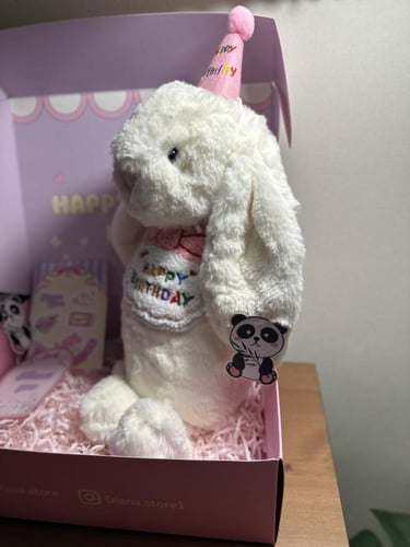 ارنوب الميلاد 45 سم - ابيض