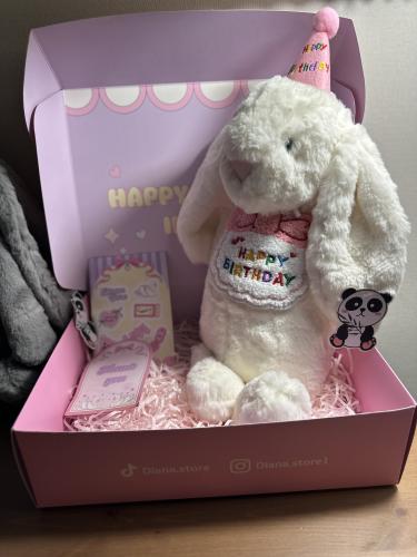 ارنوب الميلاد 45 سم - ابيض