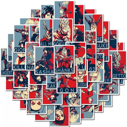ملصقات انمي