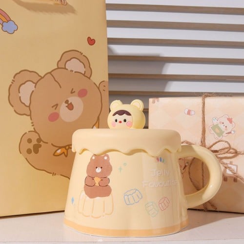 كوب مع تغليف وكرت وكيس اهداء