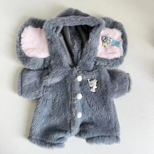 دمية دب لطيف مع طقم ملابس ٣٠ سم