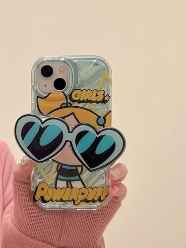 كفر ايفون فتيات القوة مع حامل جوال