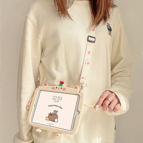 كفر ايباد انيق مع حامل للقلم وحزام للتعليق ومسكة ل...