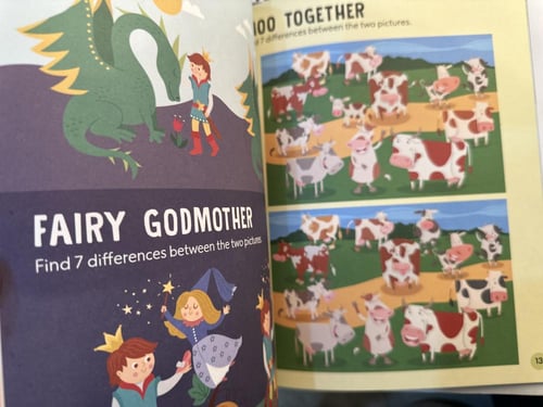 Spot the differencesActivity book