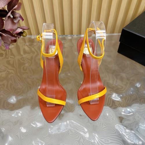 SAINT LAURENT Jane 105 Ankle Strap Sandals