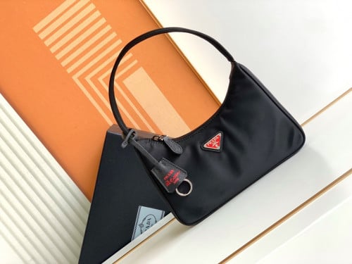 Prada logo-plaque mini bag