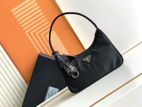 Prada logo-plaque mini bag