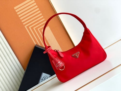Prada logo-plaque mini bag
