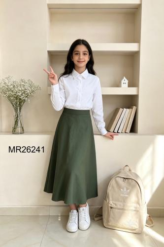 تنورة متوسط زيتي 26241