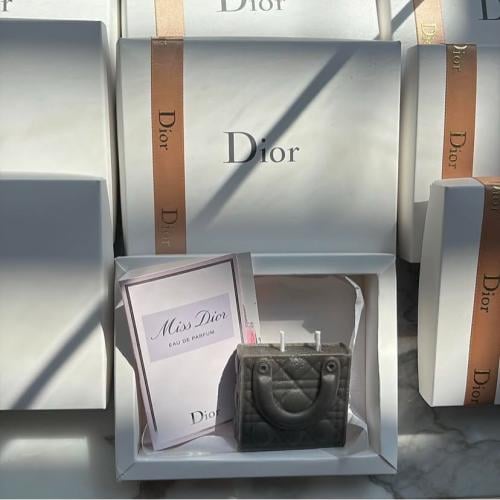 Handmade Dior candle + original Dior perfume