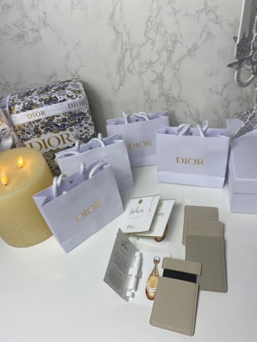 Original Dior perfume + original bag + leather mirror