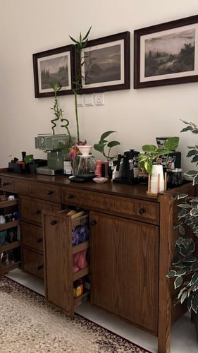 ركن قهوة خشبي