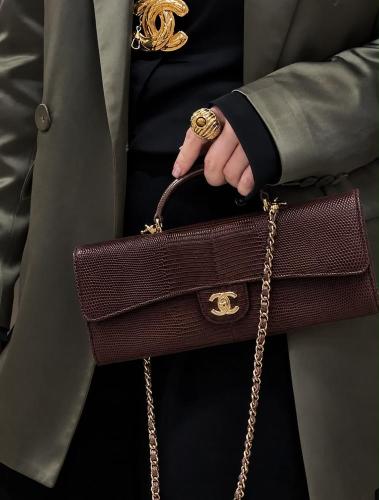 Chanel Mirror Quilted Top Handle Bag