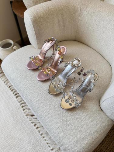 Christian Louboutin Crystal Transparent Heel Sandal