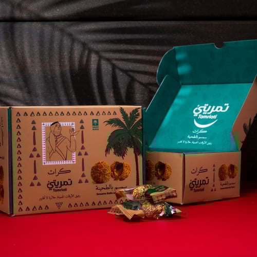 كرات تمر يتي سمسم بالطحينة - 550 جم