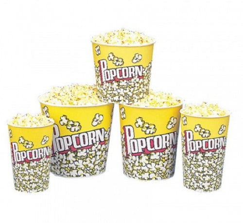 اكواب فشار POP CORN CUPS مقاس 24 أونص ( 1 كرتون =...