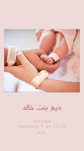 بشارة مولود Arrived