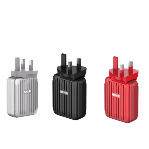 زندور شاحن جداري 4 يو اس بي - بي دي - الوان متعددة