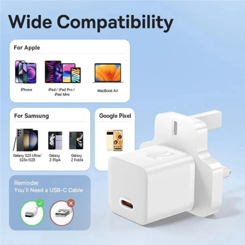 فيش جداري من بيسوس 30 واط مدخل PD بتقنية جان 5 -أس...