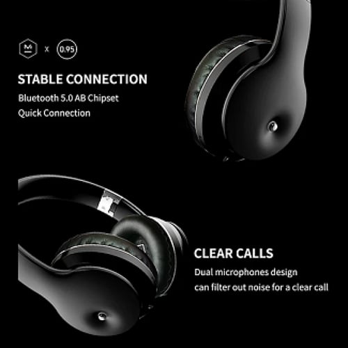 سماعة EL-B5 بلوتوث 5 لون أسود من الداخل لألعاب الج...