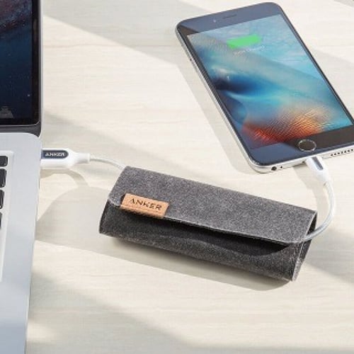 كيبل انكر ايفون قماش باور لاين بلس 90سم لأجهزة آبل...