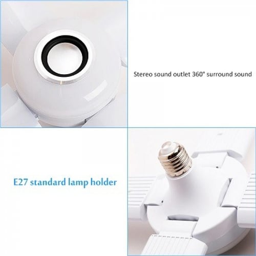 اضاءة مميزة على شكل مروحة مكبر صوت تدعم البلوتوث